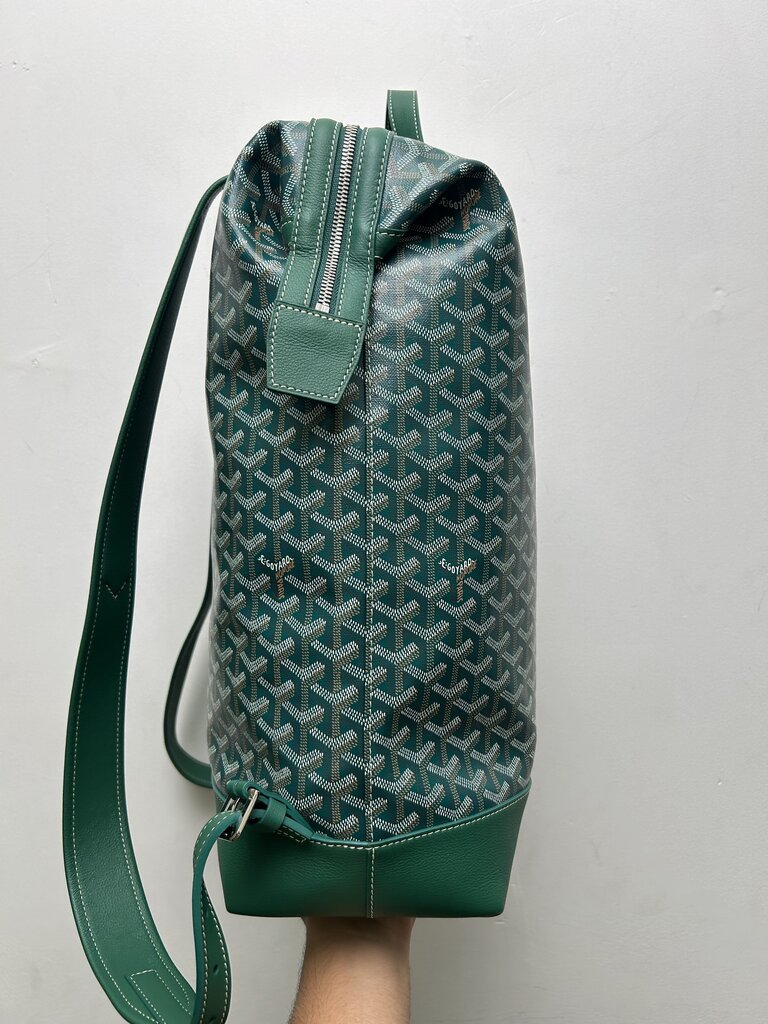Preowned Goyard Cisalpin Green Bookbag Backpack