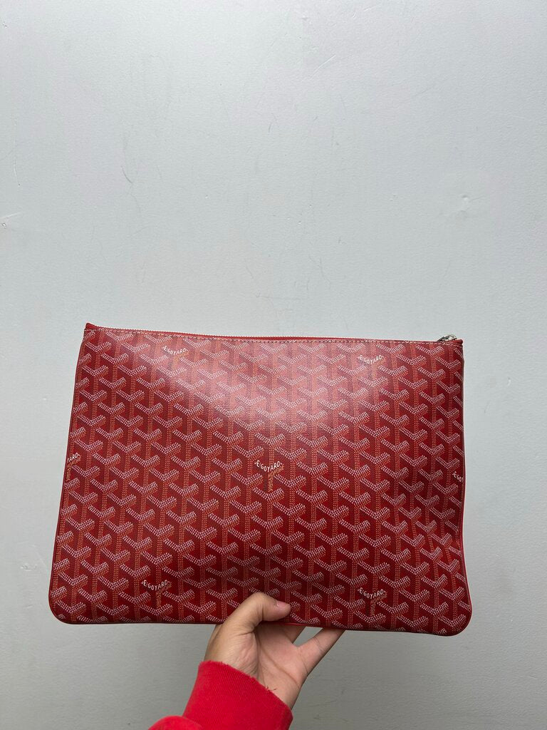 Red Goyard Pouch GM