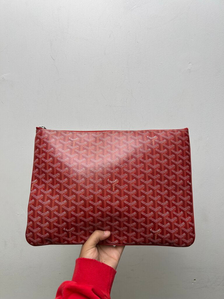 Red Goyard Pouch GM