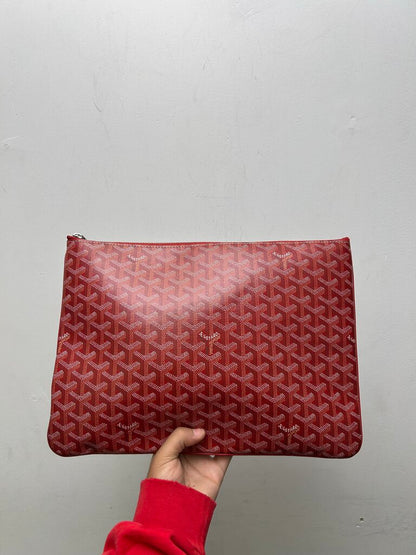Red Goyard Pouch GM
