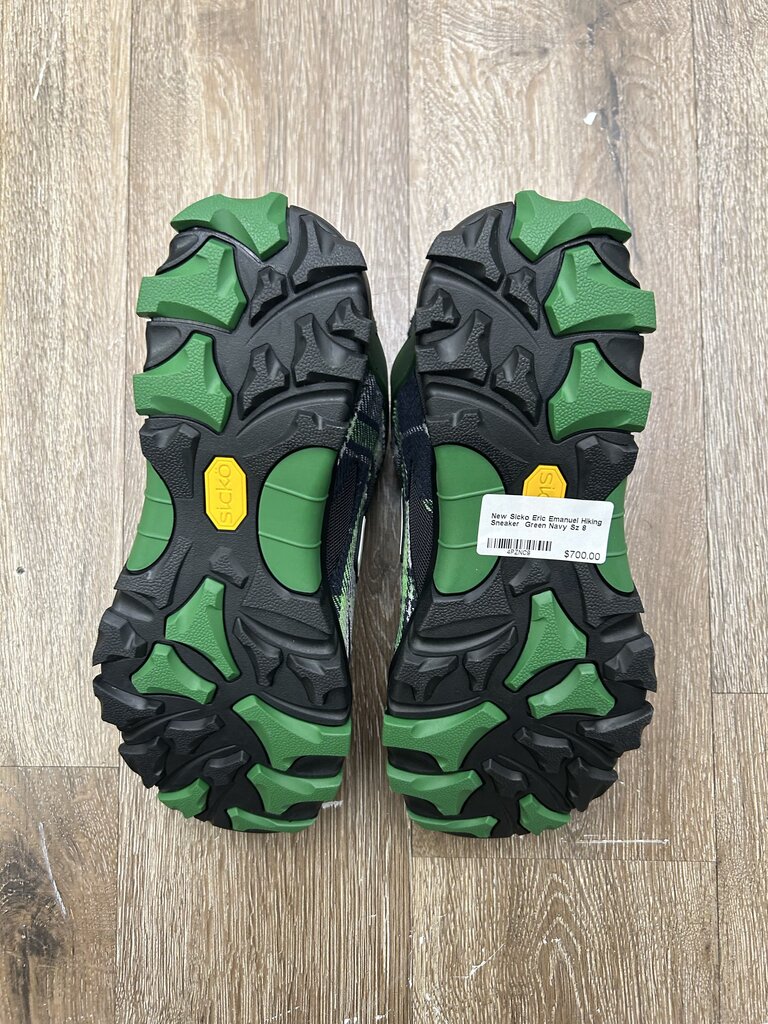 New Sicko Eric Emanuel Hiking Sneaker Green Navy Sz 8