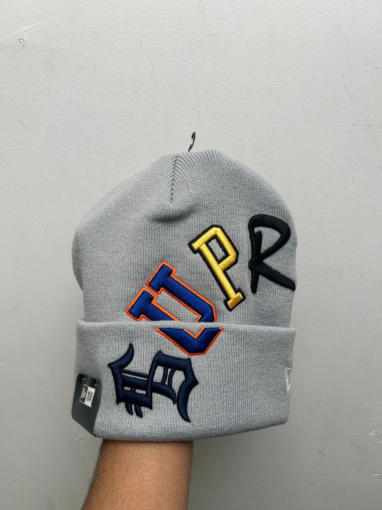 New Supreme Multicolor Arc Logo Grey New Era Beanie