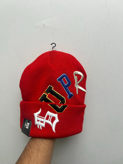 New Supreme Multicolor Arc Logo Red New Era Beanie