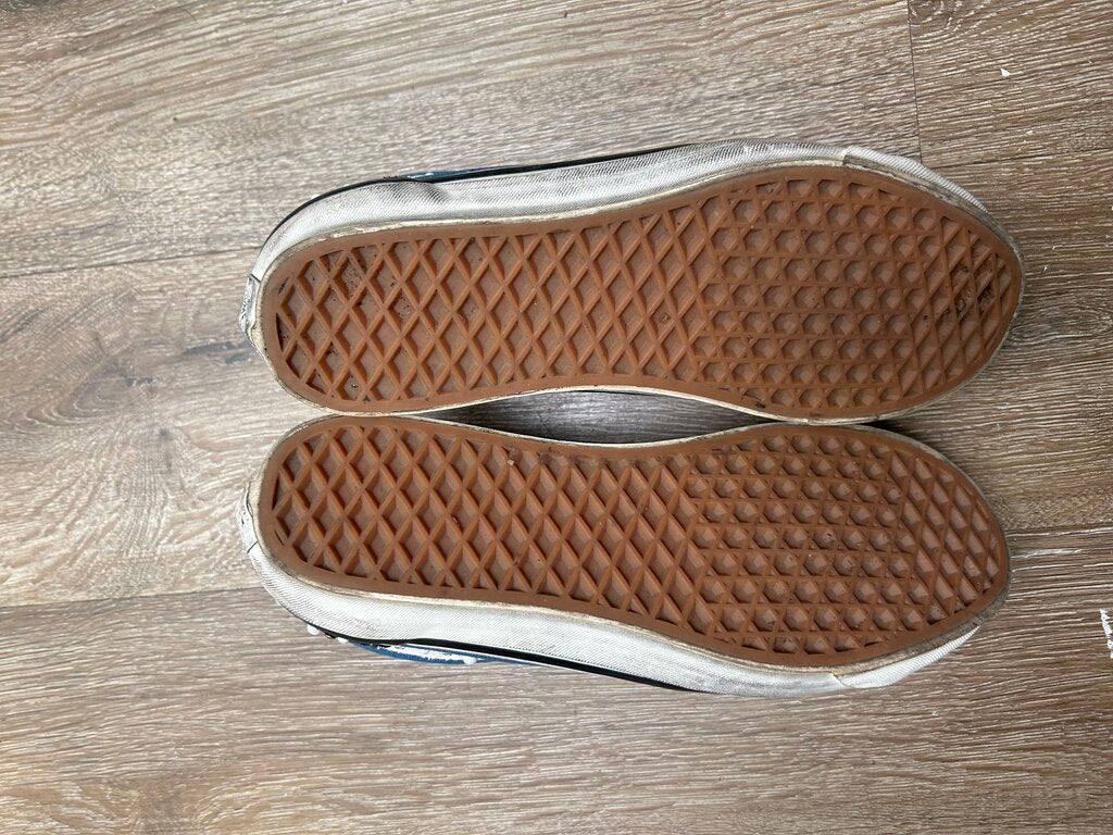 Preowned Vans Pealized Navy White Sz.8.5