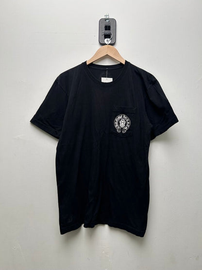 Preowned Chrome Hearts Black American Flag Tee Sz.Large