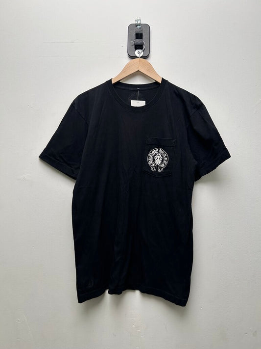 Preowned Chrome Hearts Black American Flag Tee Sz.Large