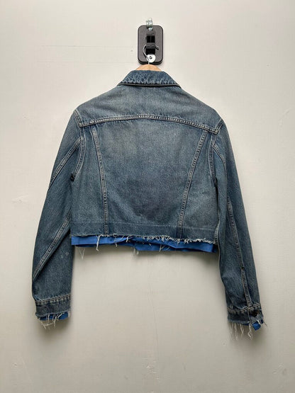 Preowned Miu Miu Cropped Denim Jacket