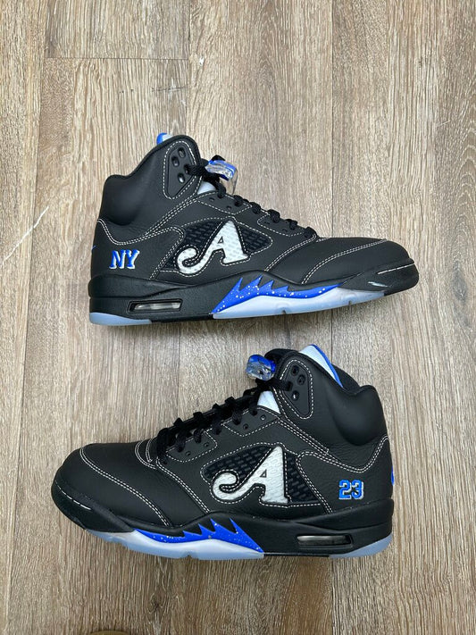 Preowned Jordan 5 Awake Black Size 9.5
