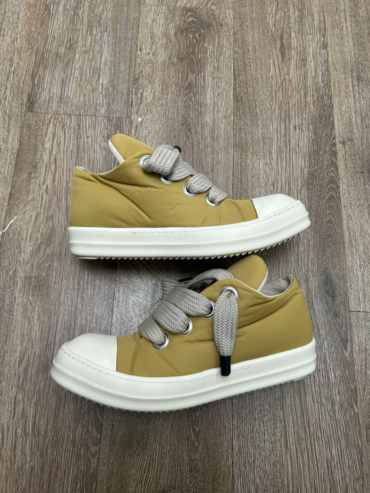 Preowned Rick Owens DRKSHWD Mustard Jumbo Lace Sz.42.5