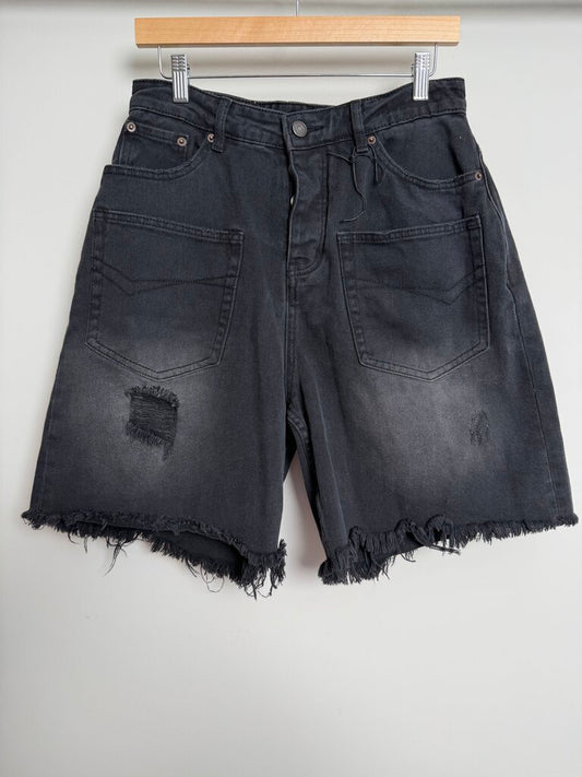 Preowned Balenaiga Black Denim Shorts size XS