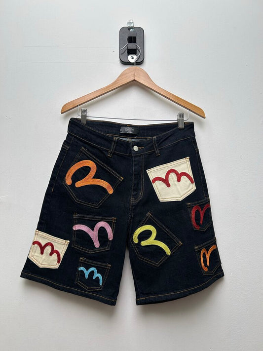 Preowned HMDD Raw Denim Pocket Shorts Size XS
