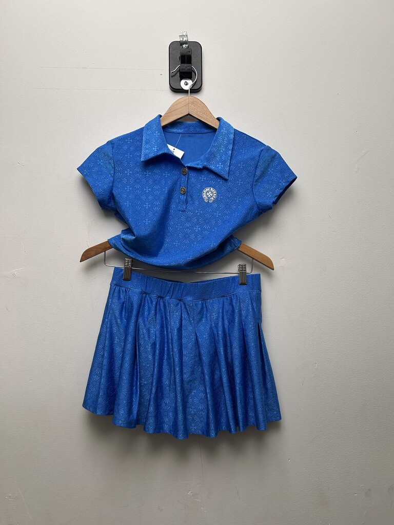 Preowned Chrome Hearts Blue Women's Skirt Set Small/ Medium