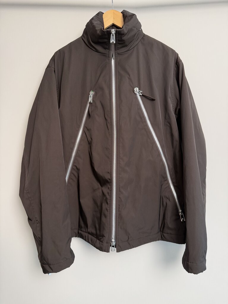 Preowned Bottega Vanetta Black Green Heavy Windbreaker size M(Fits M-XL)