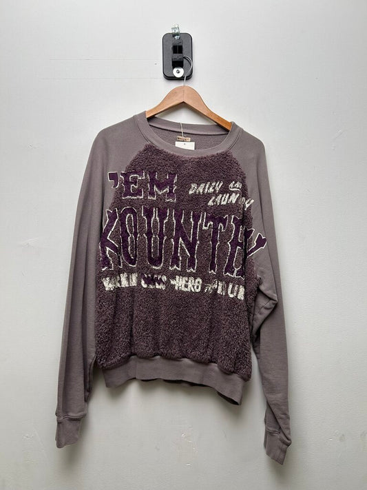 New Kapital Fur Purple Crewneck size 4