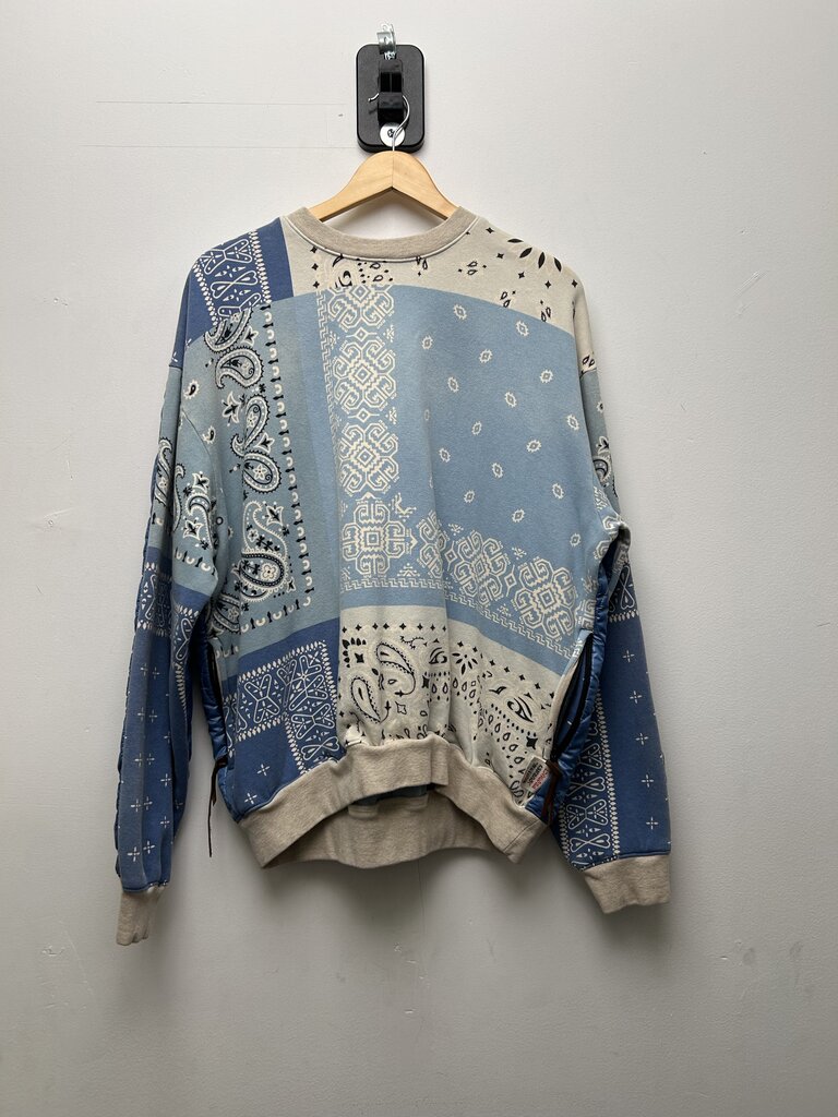 New Kapital Paisley Baby Blue Crewneck size 1