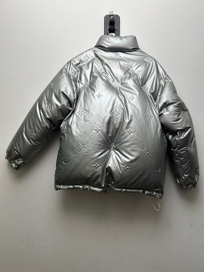 New Louis Vuitton Reversible Silver Damper Jacket size 36(S)