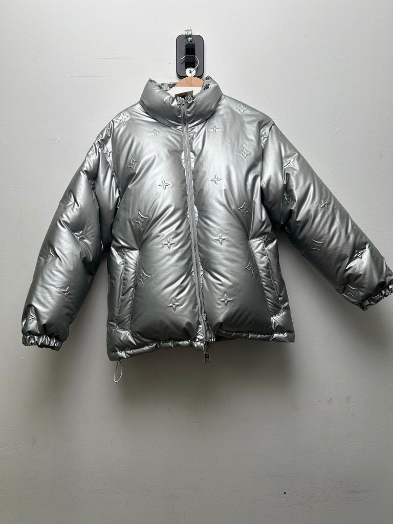 New Louis Vuitton Reversible Silver Damper Jacket size 36(S)