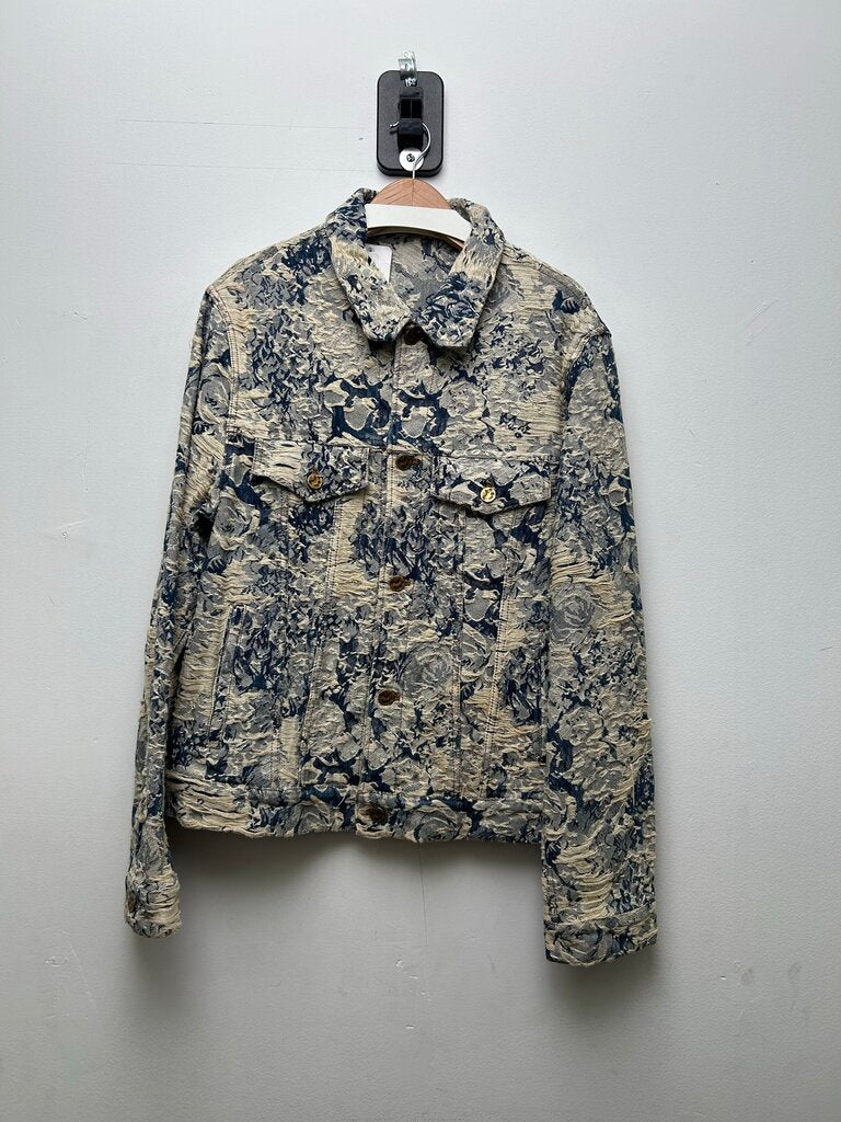 Preowned Louis Vuitton Distressed Denim Jacket sz.50