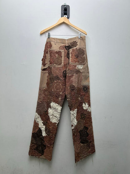 New Earthling Brown Paisley Pants size 32
