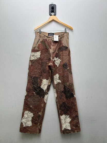 New Earthling Brown Paisley Pants size 32