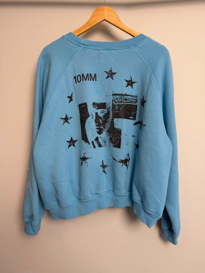 New HMDD 10MM Club Crewneck Blue Size M