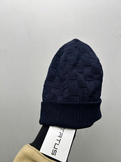Preowned Louis Vuitton Navy Damier Beanie