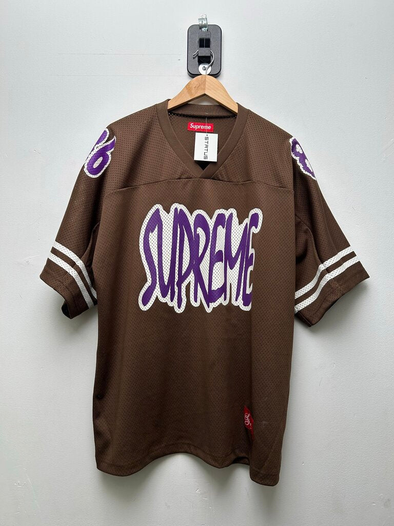 Preowned Brown Purple 86 Jersey Sz.Large