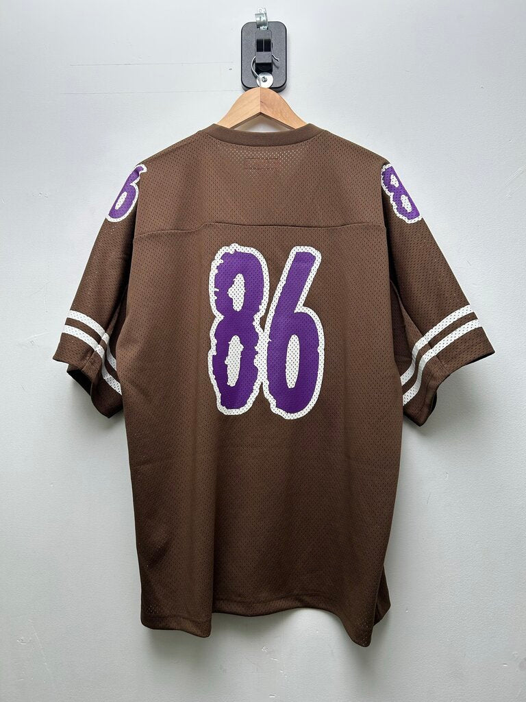 Preowned Brown Purple 86 Jersey Sz.Large