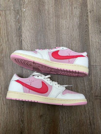 Preowned Jordan 1 Low Travis Scott Tropical Pink Sz.10.5