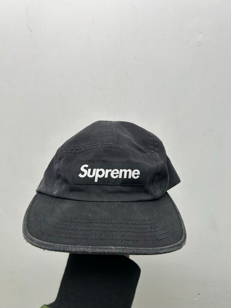 New Supreme Black Washed Box Logo Hat