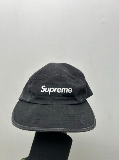 New Supreme Black Washed Box Logo Hat