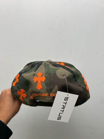 Chrome Hearts Camo Orange Patch CH Baseball Trucker