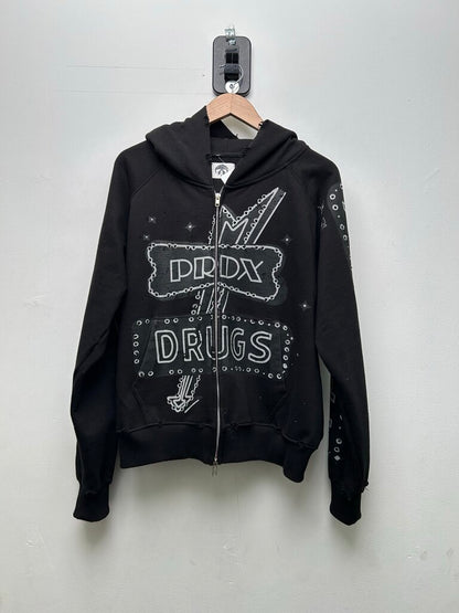 Preowned Paradox Black Drugs Zip Size Medium