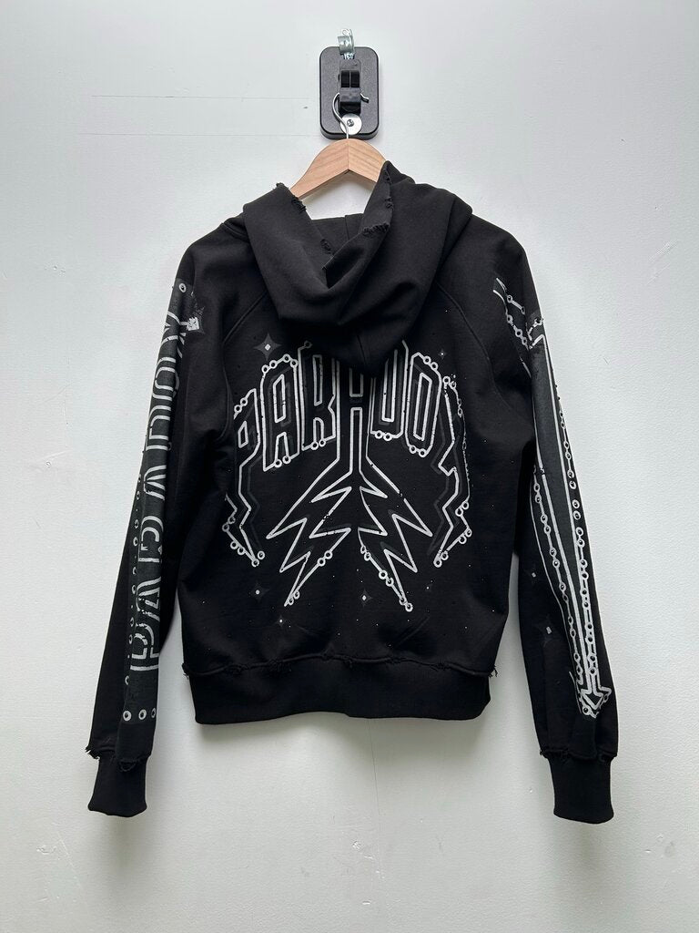 Preowned Paradox Black Drugs Zip Size Medium