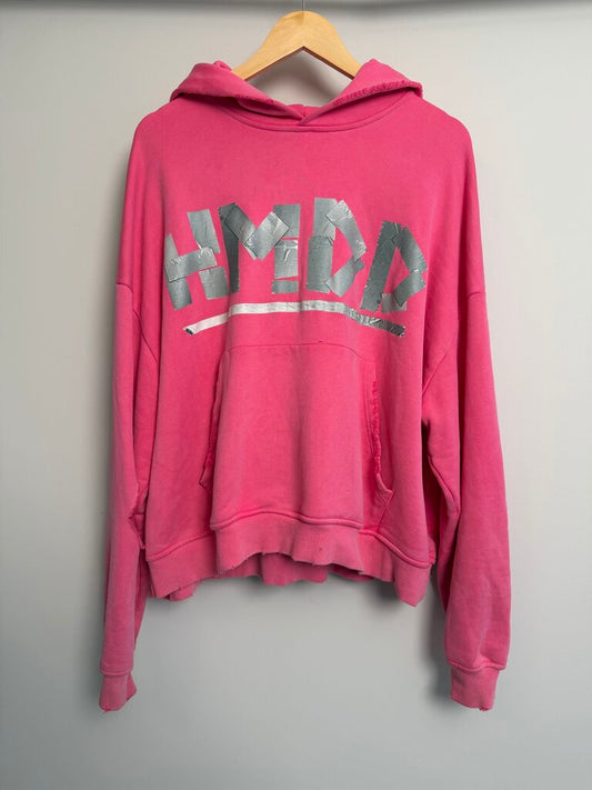 Preowned HMDD Pink Duct Tape Hoodie Size S