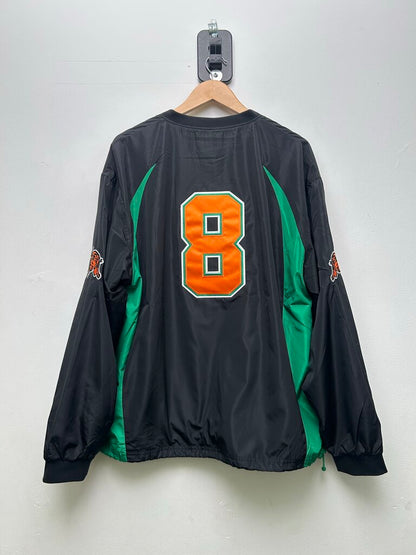 New Supreme Black Orange Green Logo Pullover Sz.Large