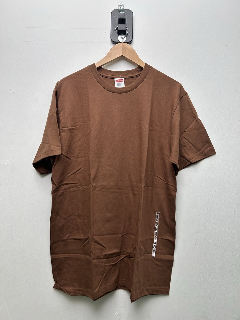 New Supreme Brown Supper Tee Sz.Large