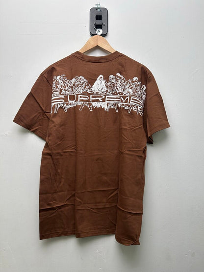New Supreme Brown Supper Tee Sz.Large