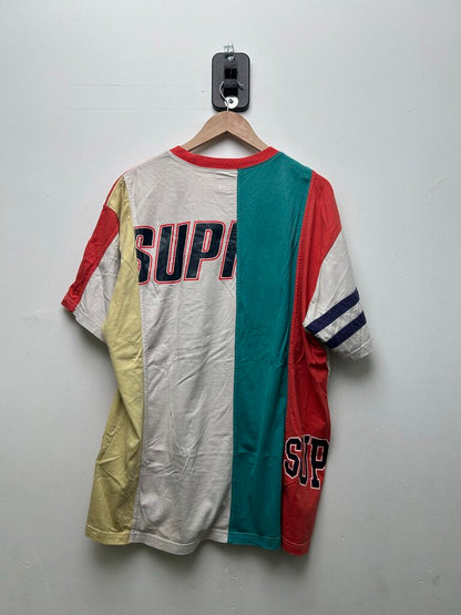 Preowned Supreme Multi Color Patchwork Tee Sz.XL