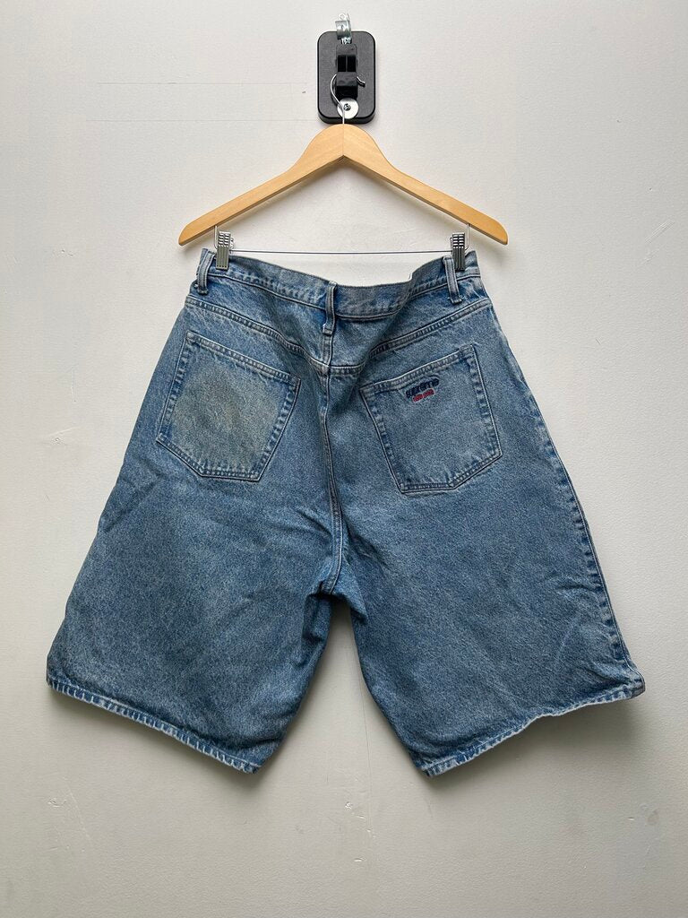 Preowned Supreme Light Wash Denim Baggy Shorts Sz.36