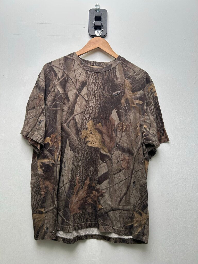 Preowned Supreme Camo Real Tree Nyc Spellout Bustdown Tee Sz.Large