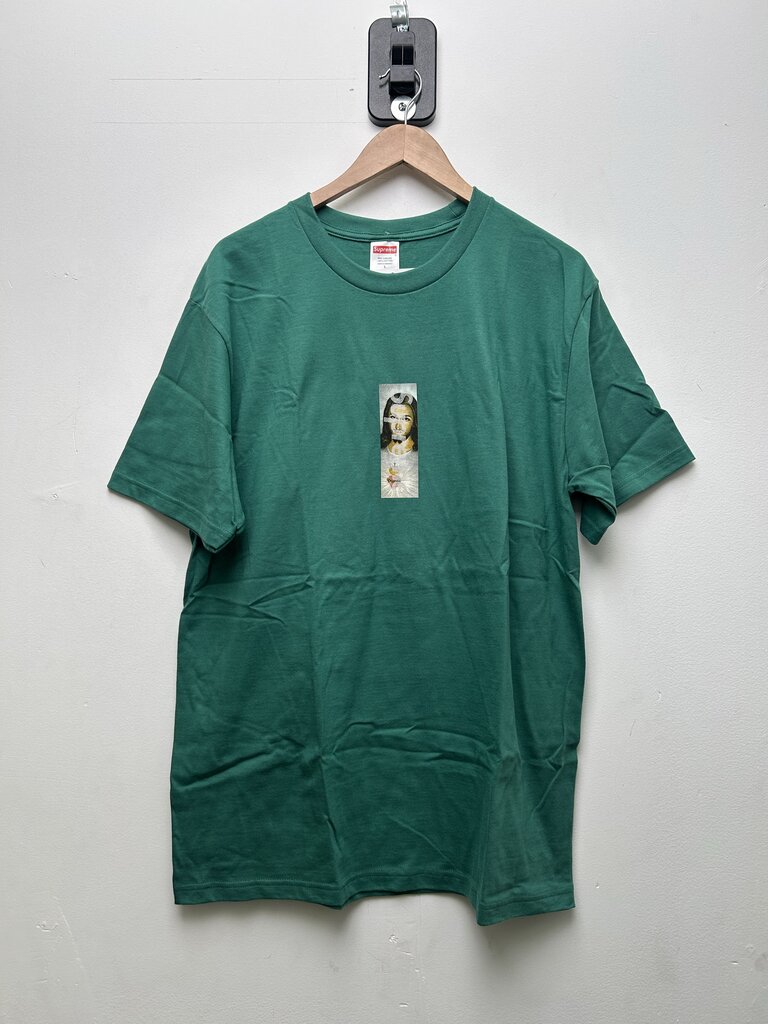 New Supreme Green Candle Box Logo Tee Sz.Large