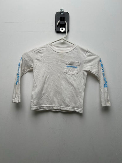 Preowned Chrome Hearts UNC Arm Logo White Longsleeve sz.2T