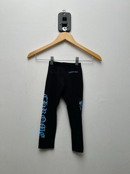 Preowned Chrome Hearts UNC Leg Logo Black Sweatpants sz.4T
