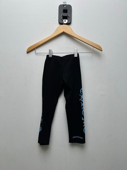 Preowned Chrome Hearts UNC Leg Logo Black Sweatpants sz.4T