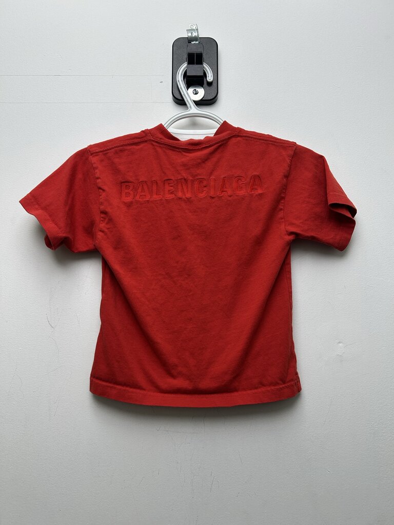 Preowned Balenciaga Red Kids Tee sz.6