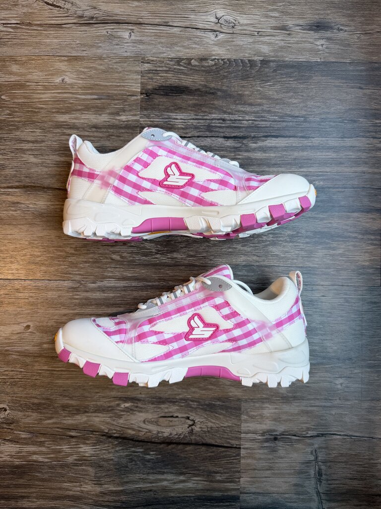 New Sicko x EE White/Pink Plaid Hiking Shoe Sz. 10