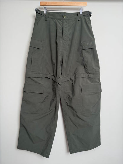 New Balenciaga Olive Ripstop Cargo Pants Sz. M (Fit Sz. 34)