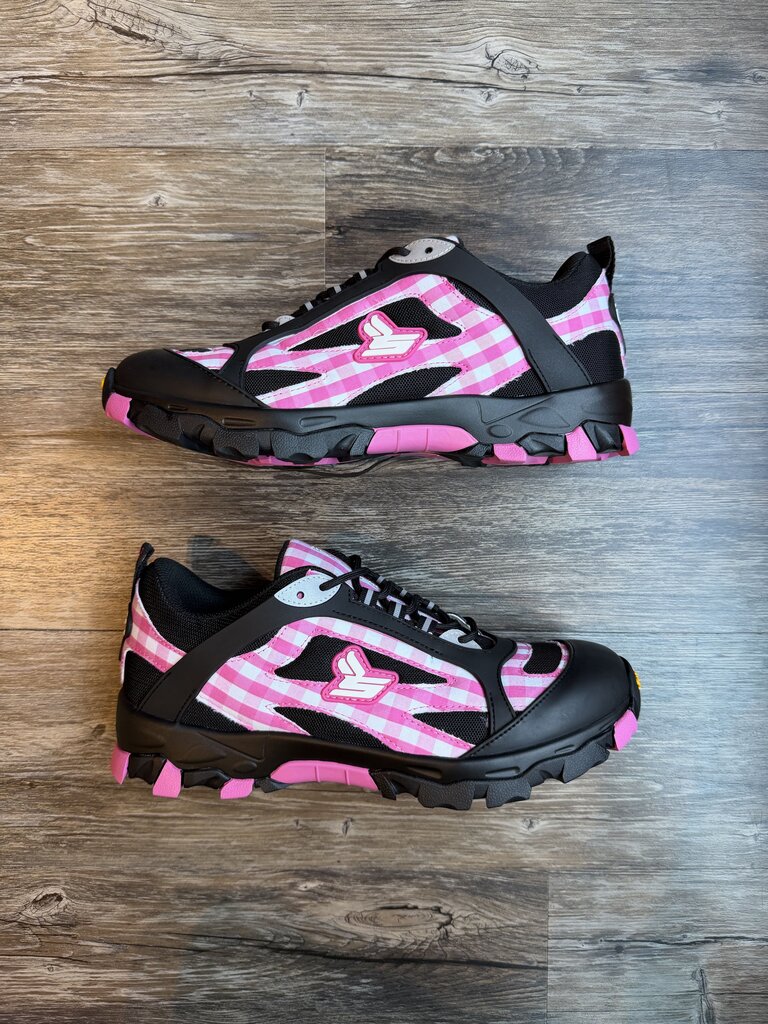 New Sicko x EE Black/Pink Plaid Hiking Sneaker Sz. 9