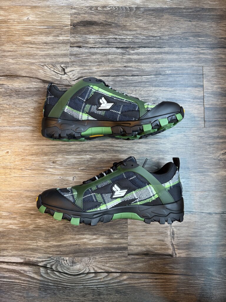New Sicko x EE Black/Green Plaid Hiking Sneaker Sz. 10